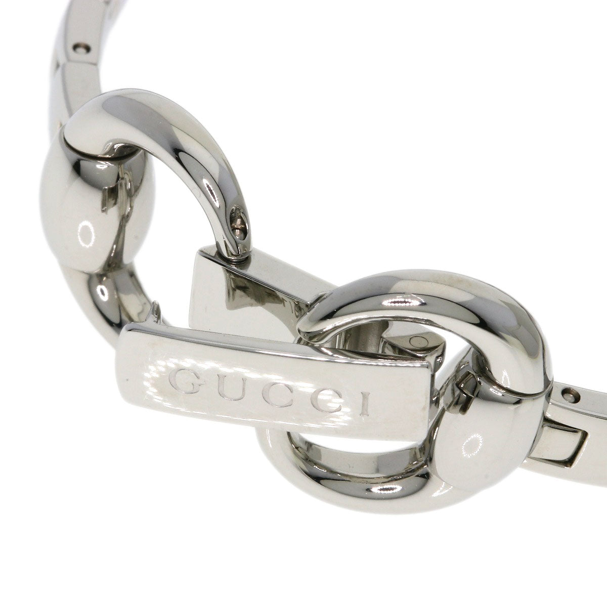 GUCCI Square face Watches 128.5 Stainless Steel/Stainless Steel Ladies