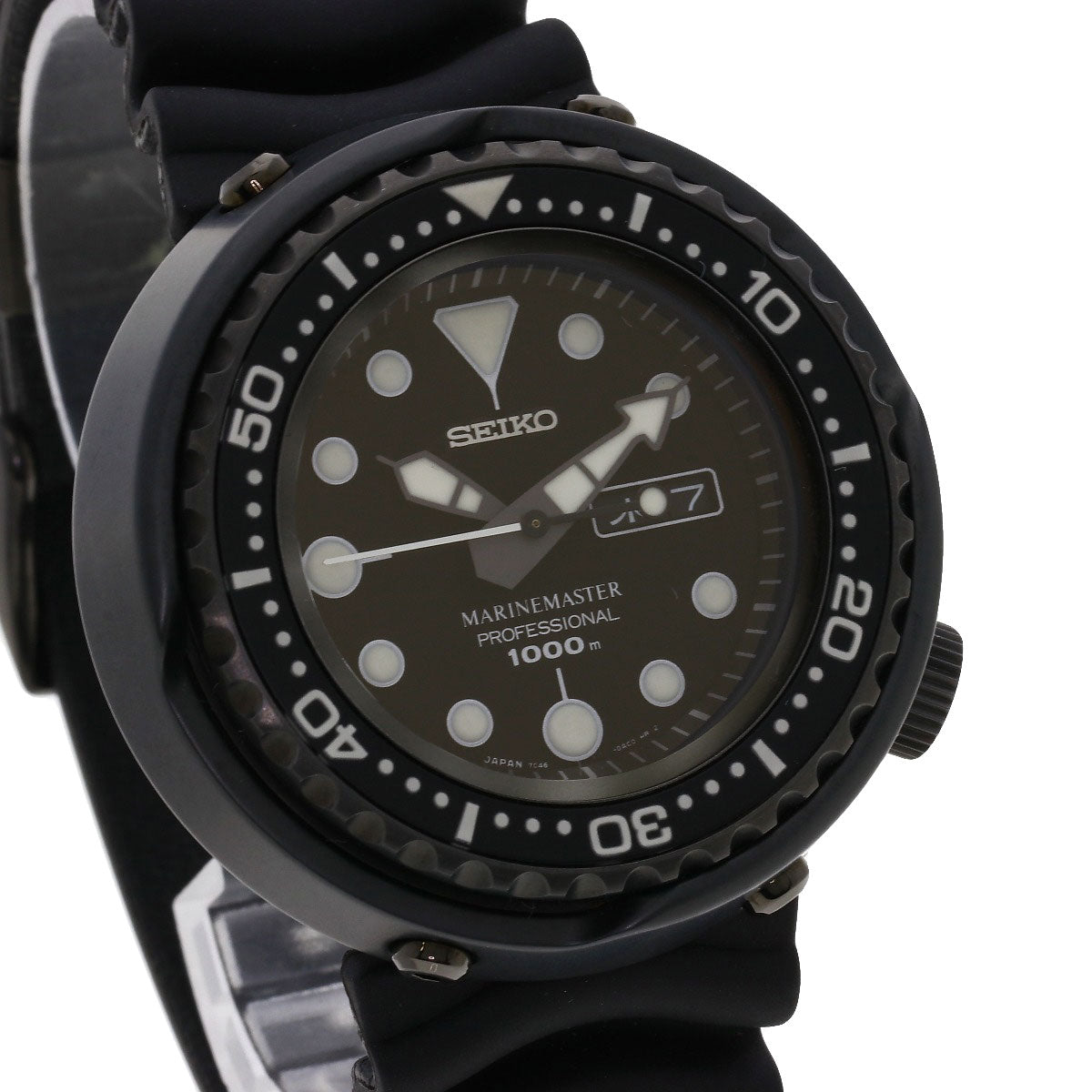 SEIKO Marine Master Professional Watches SBBN013 7C46-0AA0 Titanium/Rubber mens