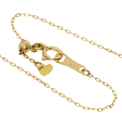 0.18ct Smile Diamond Black Diamond Necklace K18 Yellow Gold 1.7g　Ladies