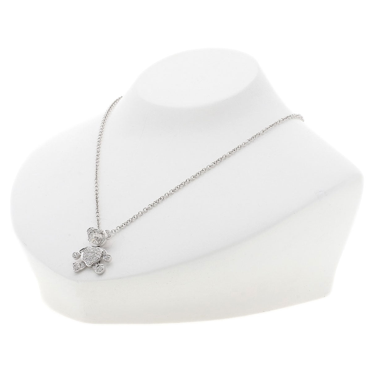 Pomellato   Necklace Orset Bear Diamond K18 White Gold Ladies