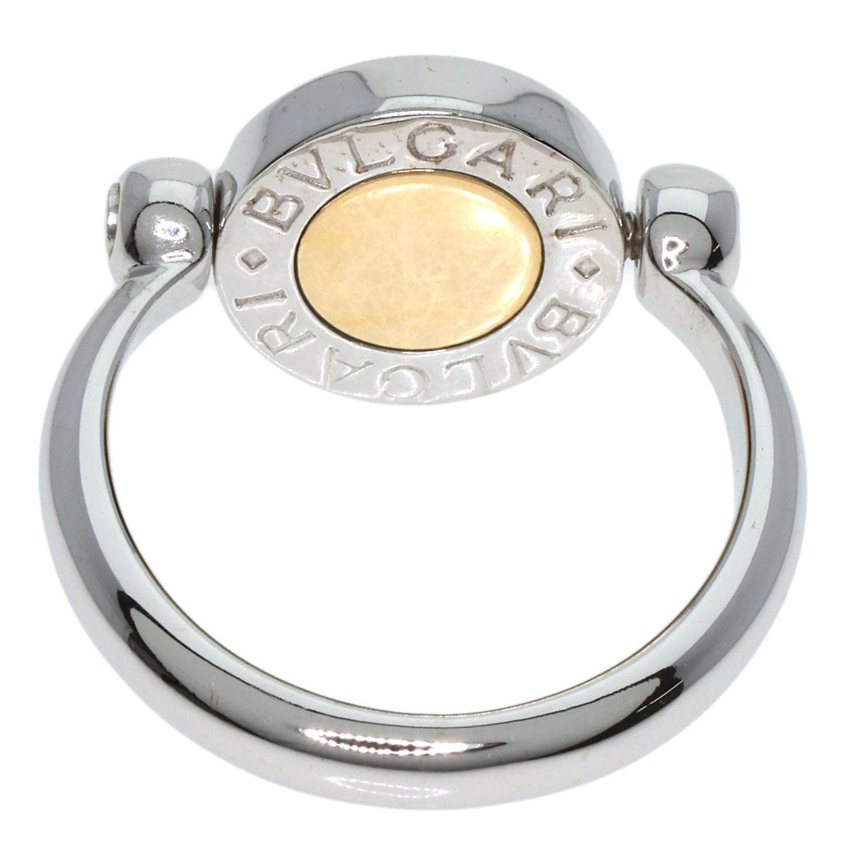 BVLGARI   Ring BVLGARI BVLGARI Flip Ring Onyx K18 White Gold Ladies