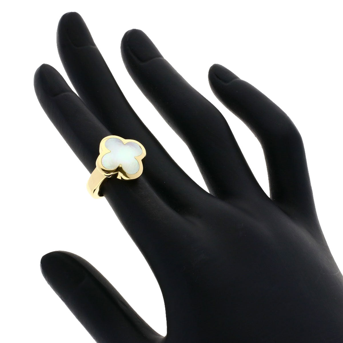 Van Cleef & Arpels   Ring Pure Alhambra Shell K18 Yellow Gold Ladies