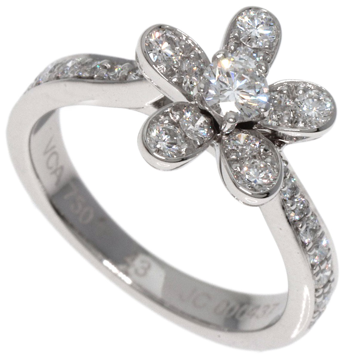 Van Cleef & Arpels Socrates Diamond #43 Ring K18 White Gold Ladies [Used]