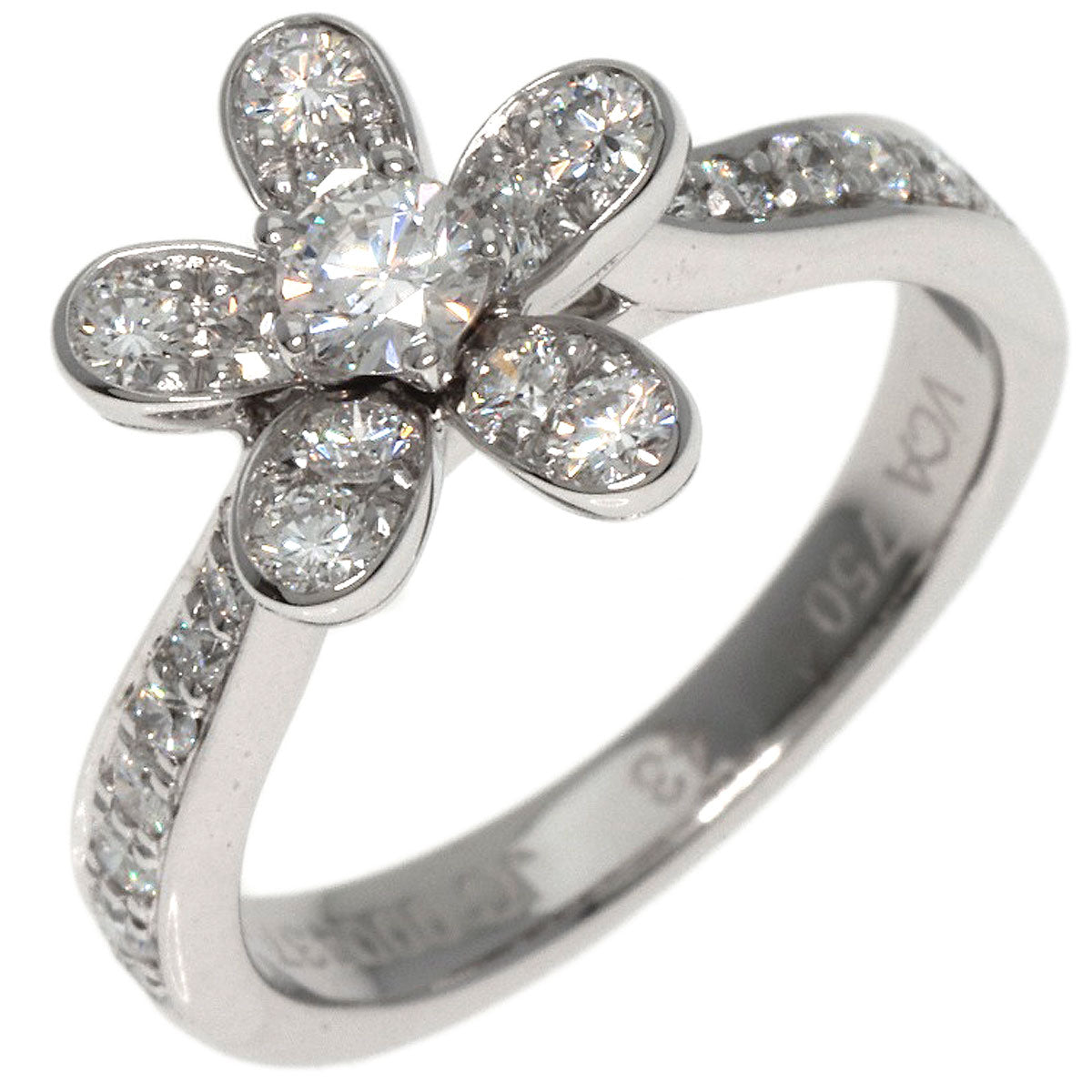 Van Cleef & Arpels Socrates Diamond #43 Ring K18 White Gold Ladies [Used]