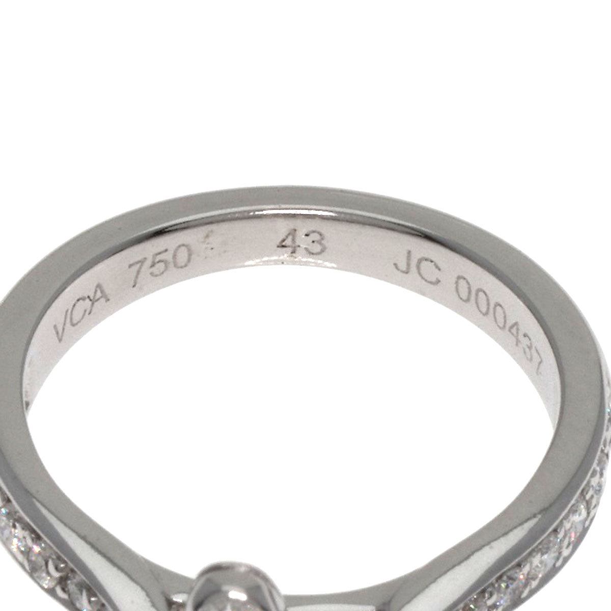 Van Cleef & Arpels Socrates Diamond #43 Ring K18 White Gold Ladies [Used]