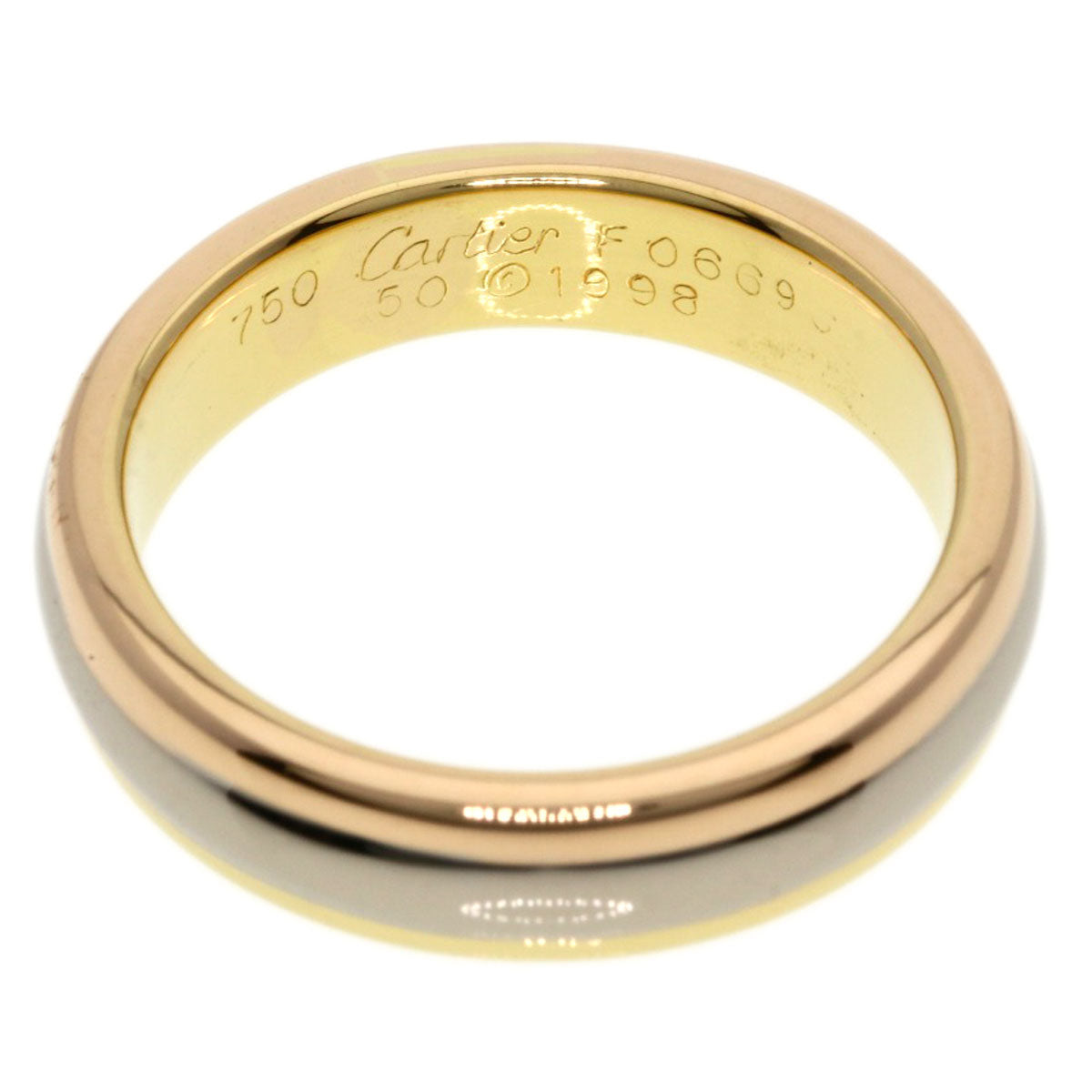 CARTIER   Ring Three color # 50 K18 Yellow Gold 18K Pink GoldLadies