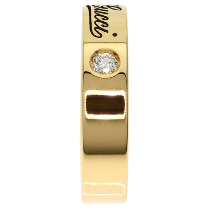 GUCCI   Ring Icon print 2P Diamond # 5 K18 Yellow Gold Ladies