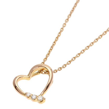 Ponte Vecchio   Necklace Heart Diamond K18 Pink Gold Ladies