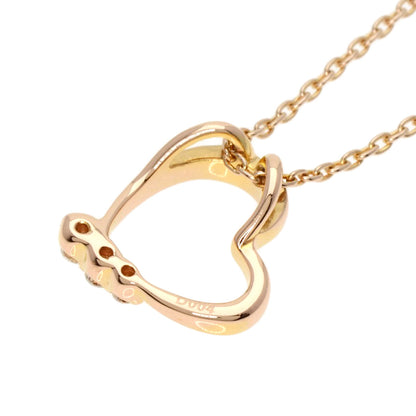 Ponte Vecchio   Necklace Heart Diamond K18 Pink Gold Ladies