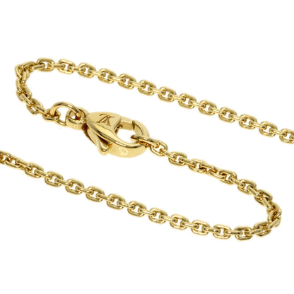 LOUIS VUITTON Pandantif logo Diamond Necklace K18 Yellow Gold Ladies [Used]