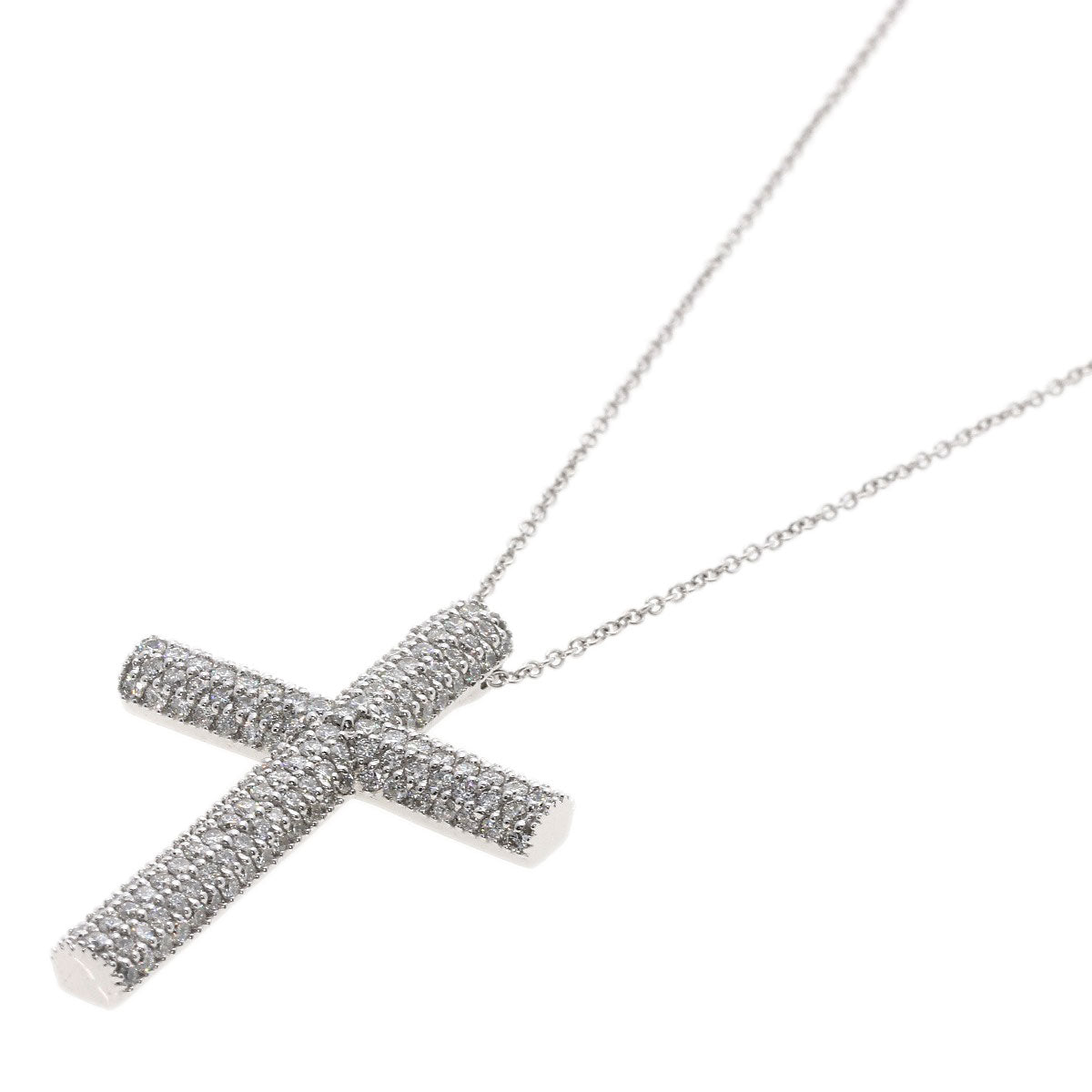 Damiani   Necklace Full Pavé Diamond K18 White Gold Ladies