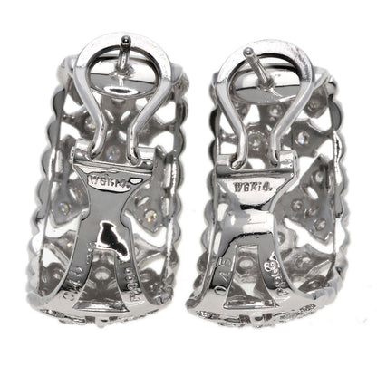 0.45ct Diamond earring K14 White Gold PT900 11.2g　Ladies