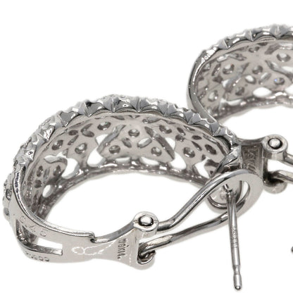 0.45ct Diamond earring K14 White Gold PT900 11.2g　Ladies