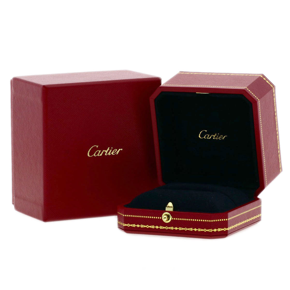 CARTIER   Ring Mini love ring pave diamond #47 K18 Yellow Gold Ladies