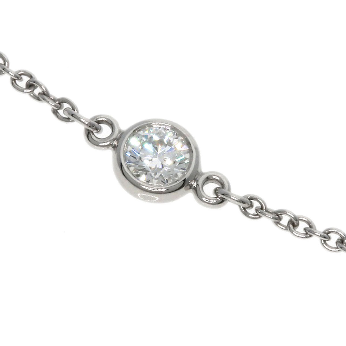 TIFFANY&Co.   By The Yard Diamond Bracelet  Platinum PT950 Ladies [Used]