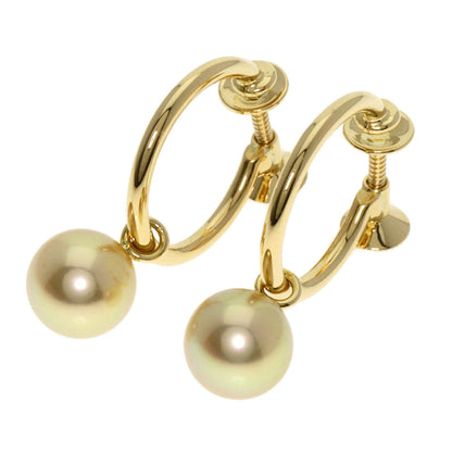 MIKIMOTO   Earring Pearl Pearl K18 Yellow Gold Ladies