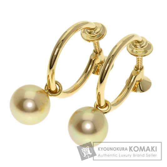 MIKIMOTO   Earring Pearl Pearl K18 Yellow Gold Ladies