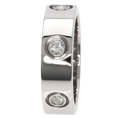 CARTIER   Ring Full Diamond love ring #50 K18 White Gold Ladies