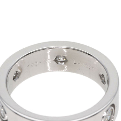 CARTIER   Ring Full Diamond love ring #50 K18 White Gold Ladies