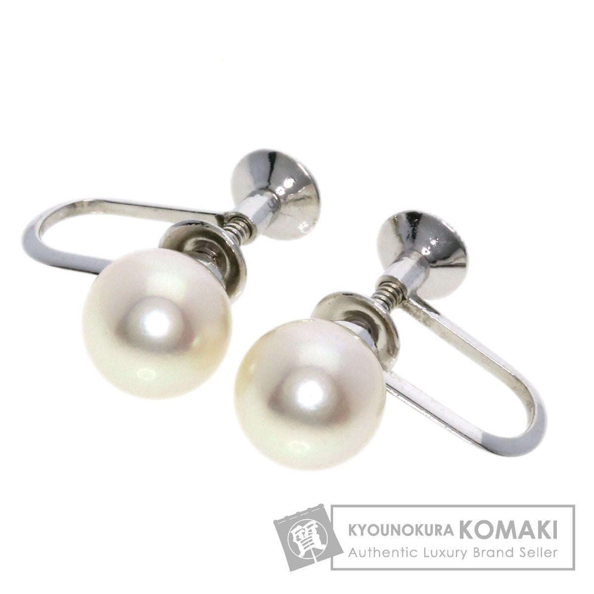 TASAKI   Earring Akoya pearl Pearl K14 White Gold Ladies