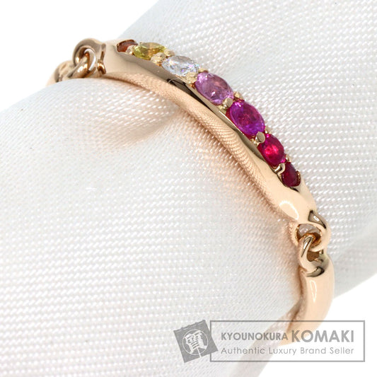 Ponte Vecchio   Ring Ruby Sapphire Diamond K18 Pink Gold Ladies