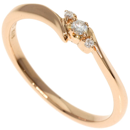 4℃   Ring Diamond K18 Pink Gold Ladies