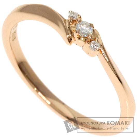 4℃   Ring Diamond K18 Pink Gold Ladies