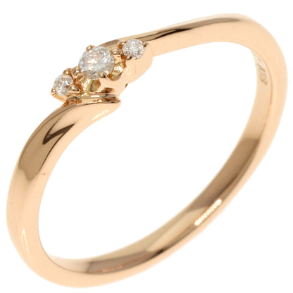 4℃   Ring Diamond K18 Pink Gold Ladies