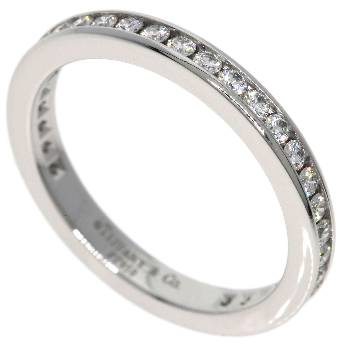 TIFFANY&Co.   Ring Channel Eternity Diamond Platinum PT950 Ladies