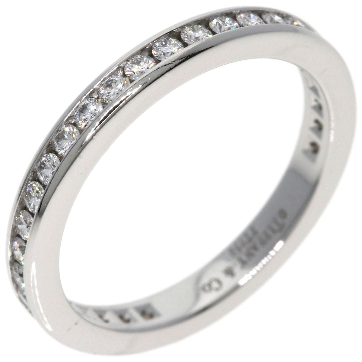 TIFFANY&Co.   Ring Channel Eternity Diamond Platinum PT950 Ladies