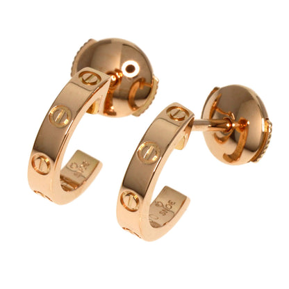 CARTIER   earring mini love K18 Pink Gold Ladies