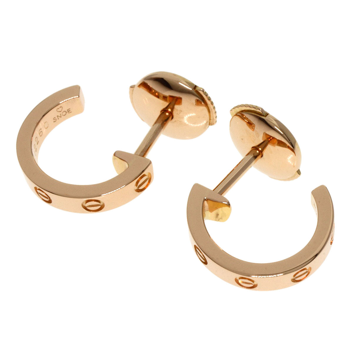 CARTIER   earring mini love K18 Pink Gold Ladies