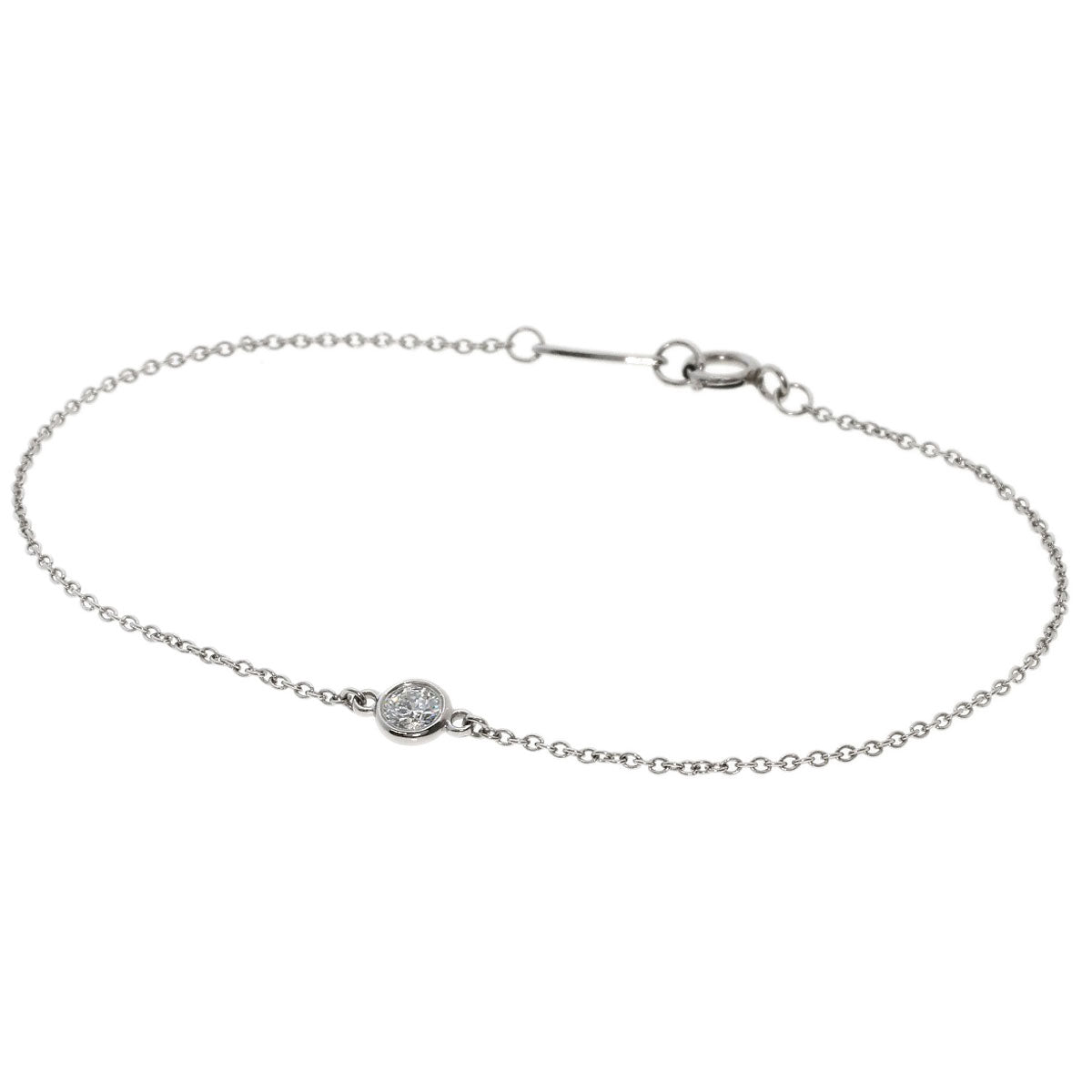 TIFFANY&Co.   Bracelet By The Yard Diamond Platinum PT950 Ladies