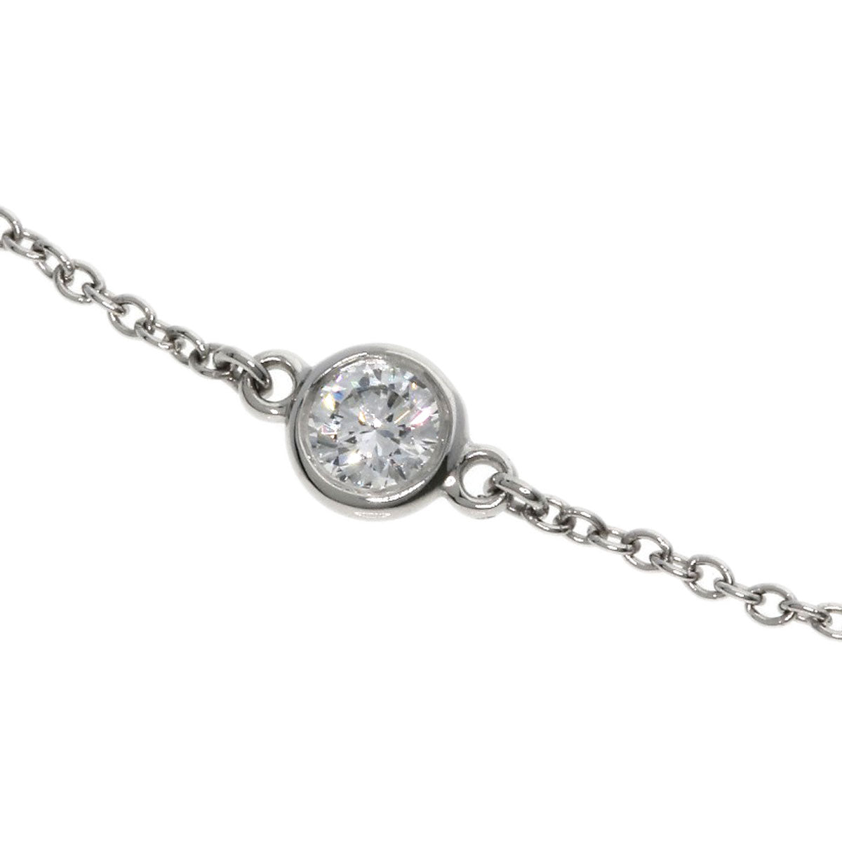 TIFFANY&Co.   Bracelet By The Yard Diamond Platinum PT950 Ladies