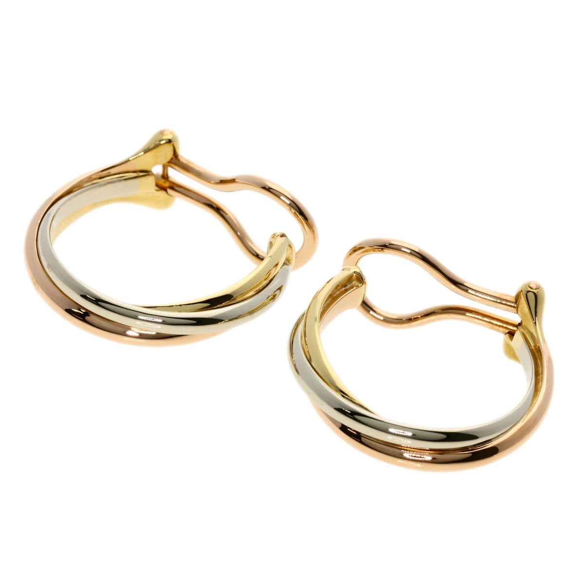 CARTIER   Earring Trinity K18 Yellow Gold K18 White GoldLadies