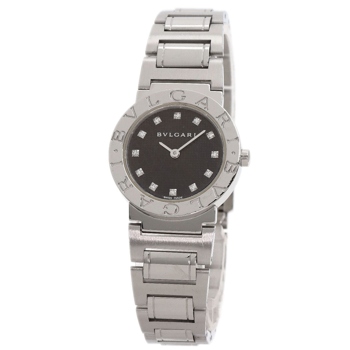 BVLGARI BVLGARI BVLGARI 12P Diamond Watches BB26SS Stainless Steel/Stainless Steel Ladies