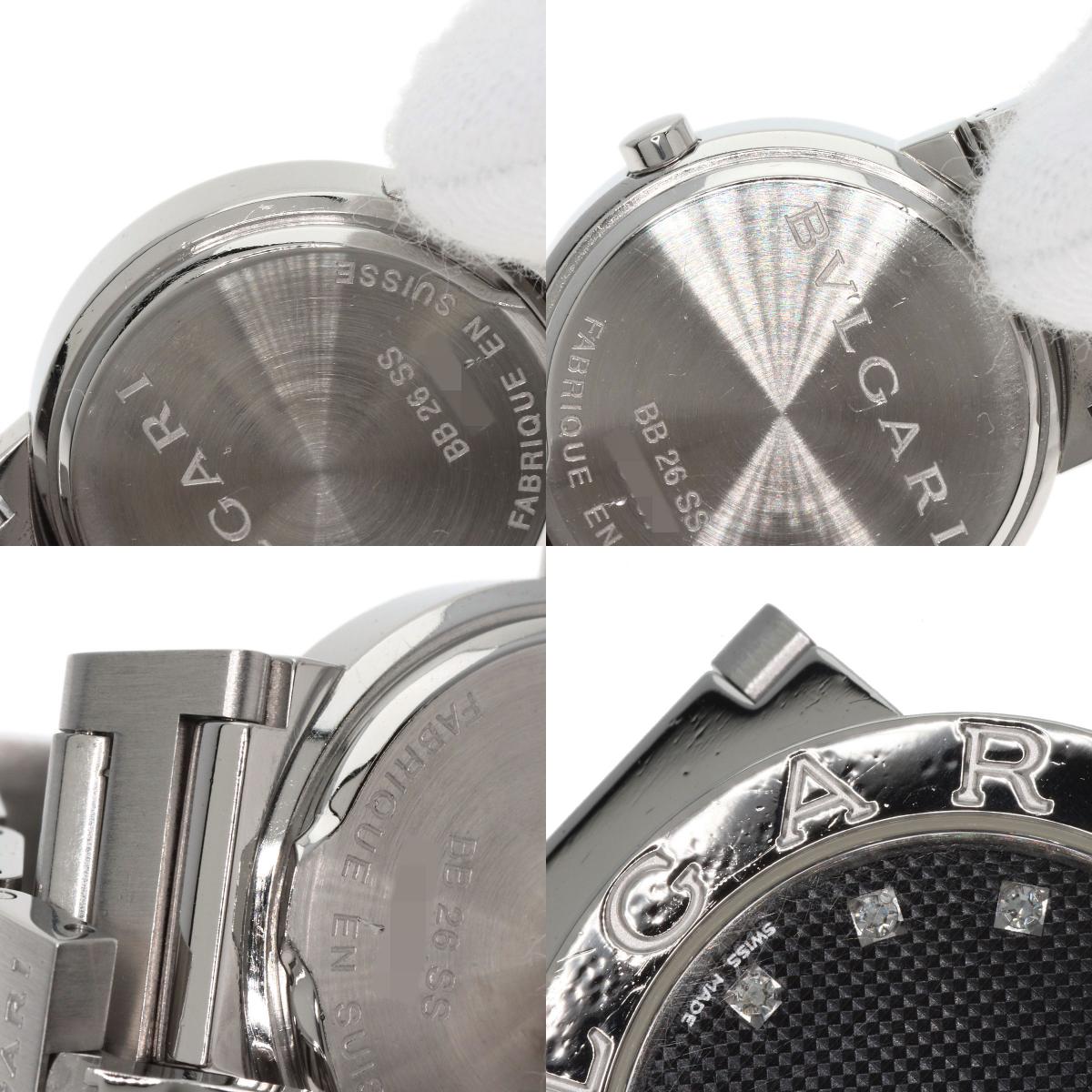 BVLGARI BVLGARI BVLGARI 12P Diamond Watches BB26SS Stainless Steel/Stainless Steel Ladies