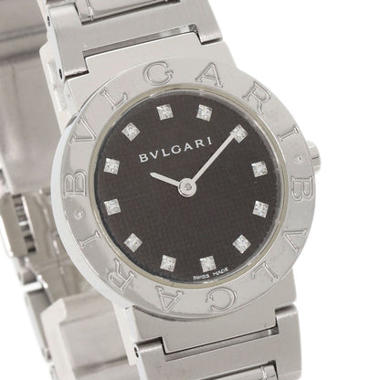 BVLGARI BVLGARI BVLGARI 12P Diamond Watches BB26SS Stainless Steel/Stainless Steel Ladies