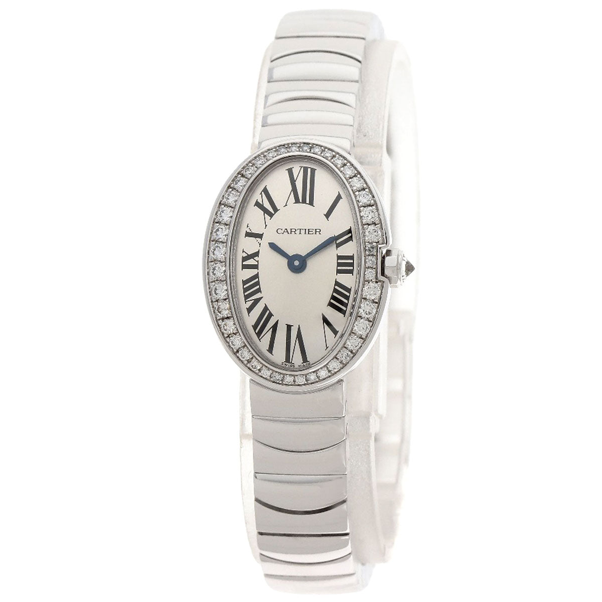 CARTIER Mini Baignoire Watches WB520025 K18 White Gold/K18 White Gold Ladies