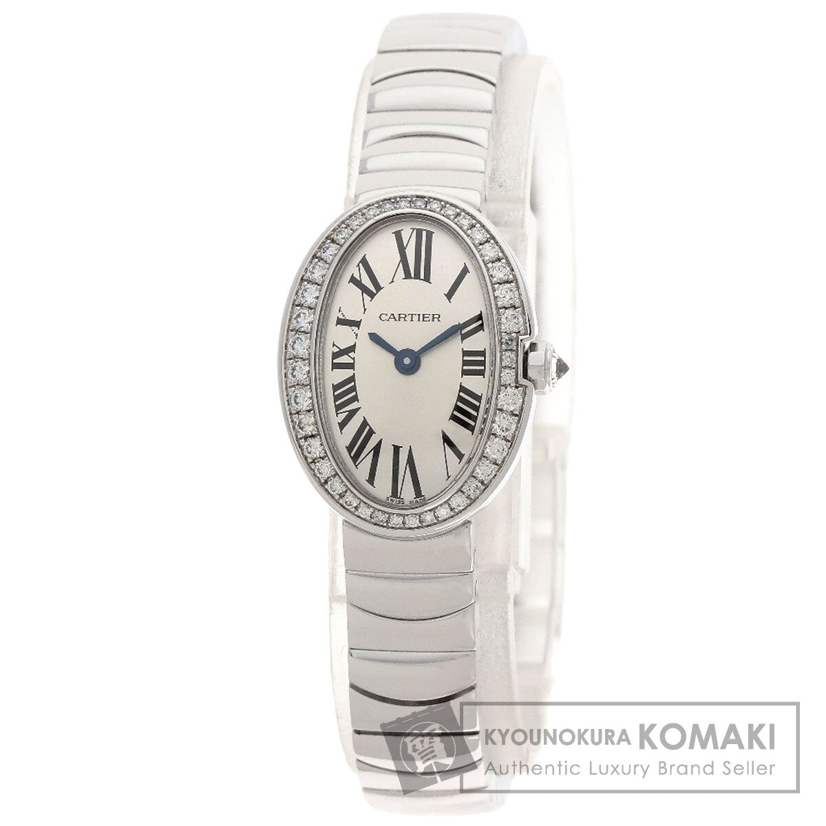 CARTIER Mini Baignoire Watches WB520025 K18 White Gold/K18 White Gold Ladies