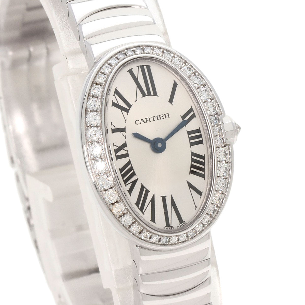 CARTIER Mini Baignoire Watches WB520025 K18 White Gold/K18 White Gold Ladies