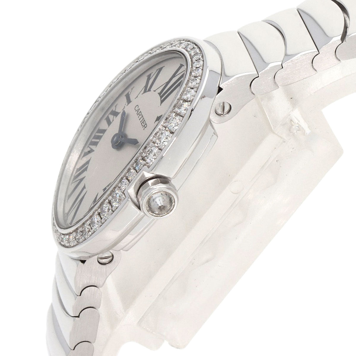 CARTIER Mini Baignoire Watches WB520025 K18 White Gold/K18 White Gold Ladies