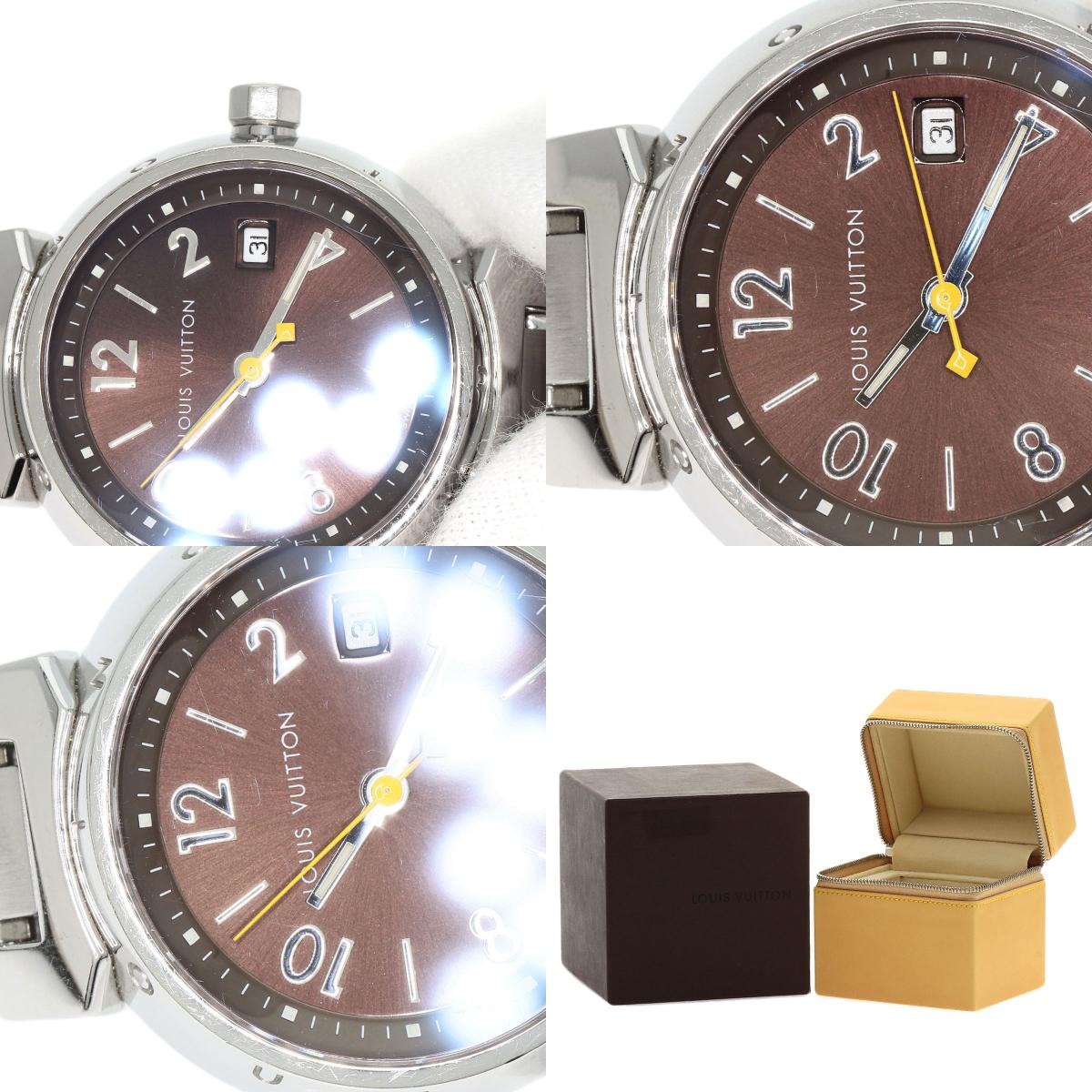 LOUIS VUITTON Tambour Watches Q1211 Stainless Steel/Stainless Steel Ladies