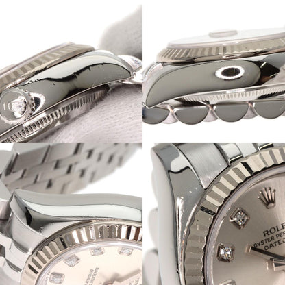 ロレックス 179174G デイトジャスト 10P ダイヤモンド 腕時計 ステンレススチール/SS レディース 【中古】【ROLEX】