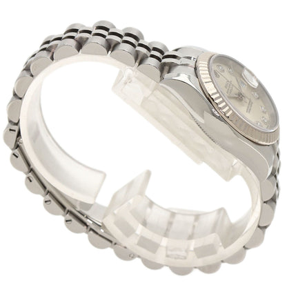 ロレックス 179174G デイトジャスト 10P ダイヤモンド 腕時計 ステンレススチール/SS レディース 【中古】【ROLEX】