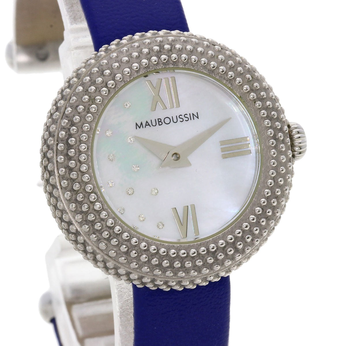 MAUBOUSSIN Rule du 1er jour Rayonnant Watches 9232102-556 Stainless Steel/Leather Ladies