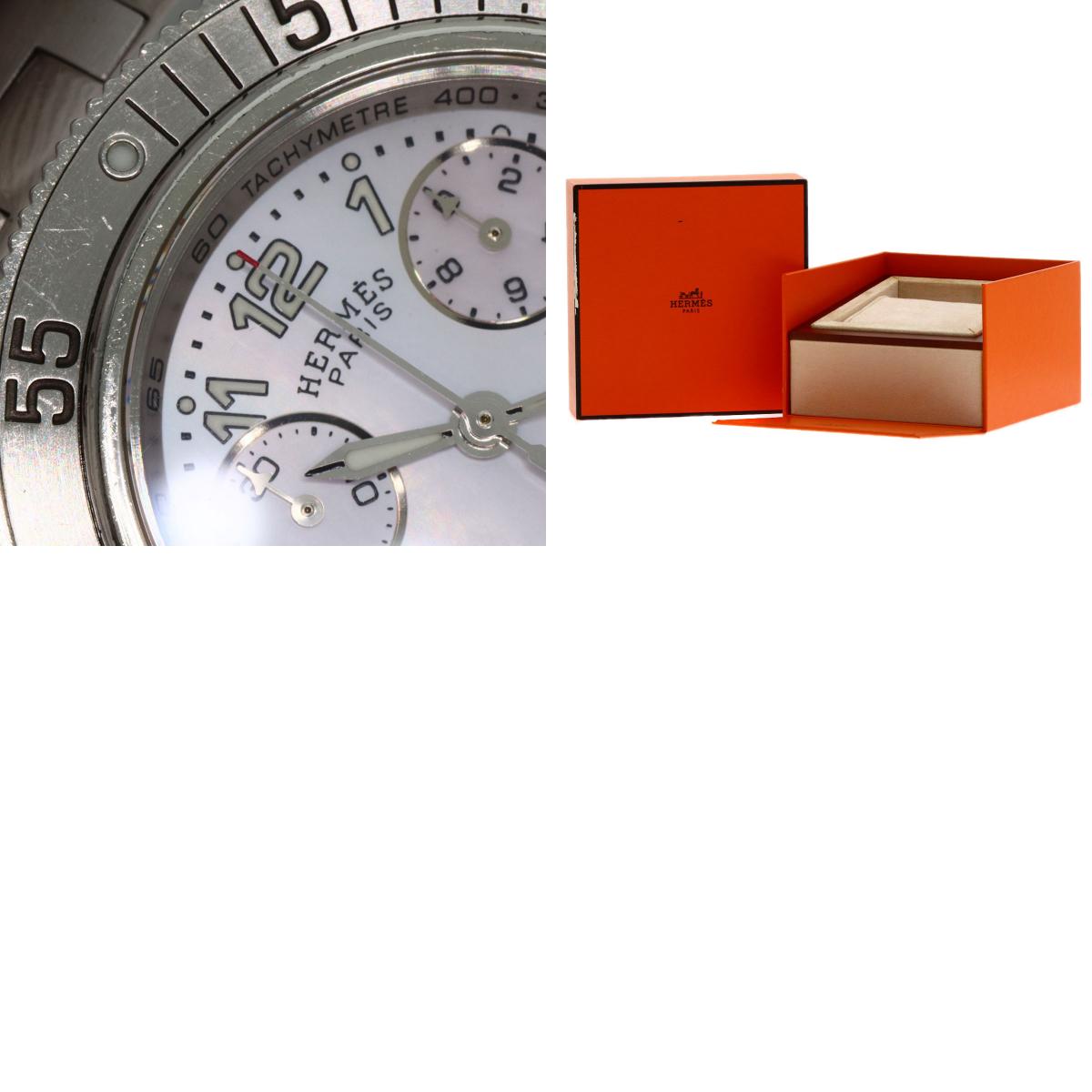 HERMES Clipper Diver Chronograph New Buckle Watches CL2.310 Stainless Steel/Stainless Steel mens