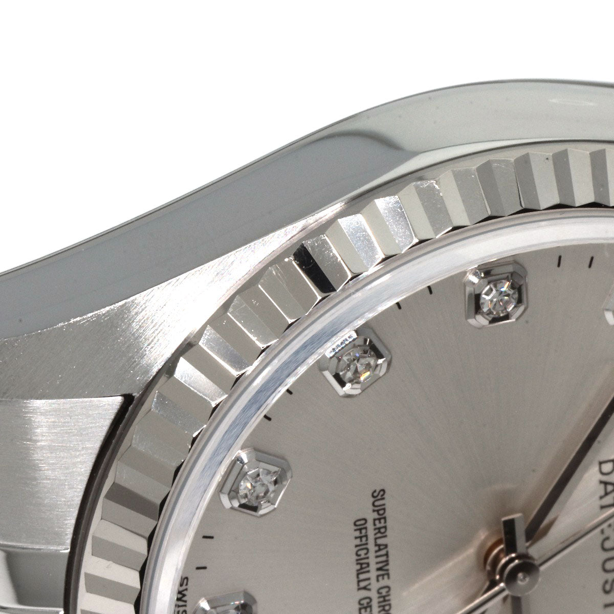 ROLEX DATEJUST 10P Diamond Watches 16234G Stainless Steel/Stainless Steel mens
