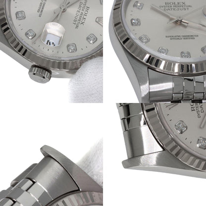 ROLEX DATEJUST 10P Diamond Watches 16234G Stainless Steel/Stainless Steel mens