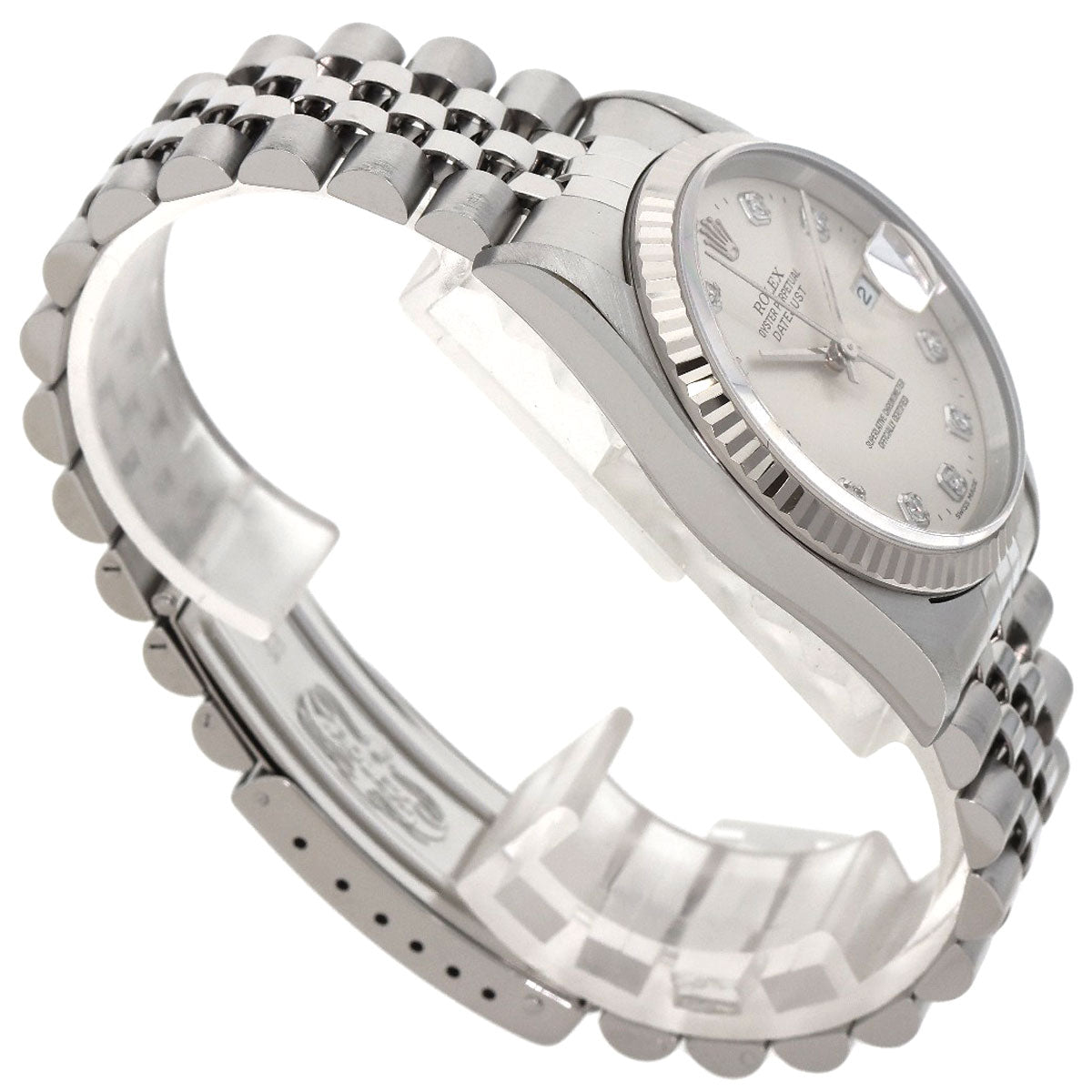 ROLEX DATEJUST 10P Diamond Watches 16234G Stainless Steel/Stainless Steel mens